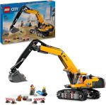Escavatore da cantiere giallo