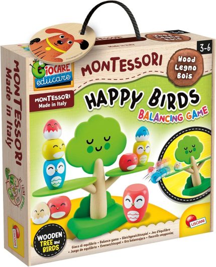MONTESSORI BABY WOOD HAPPY BIRDS BALANCING