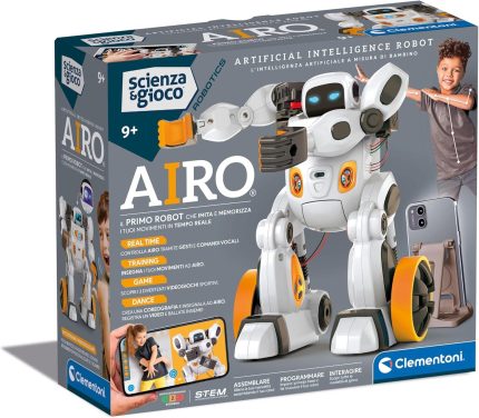 Scienza e gioco Airo robot artificiale