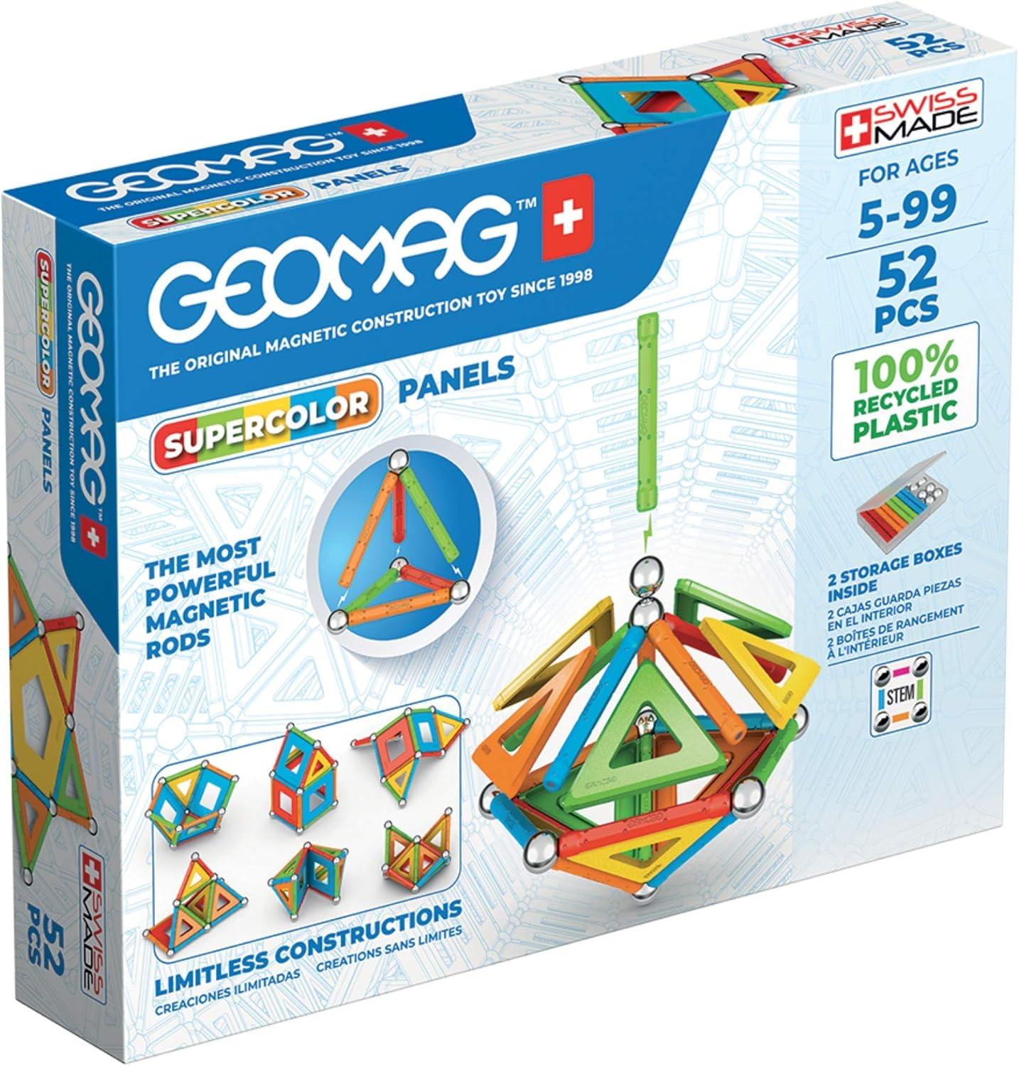 2032421nwpitem378_1.jpg Geomag - Supercolor Panels Recycled 52 pcs - immagine 1