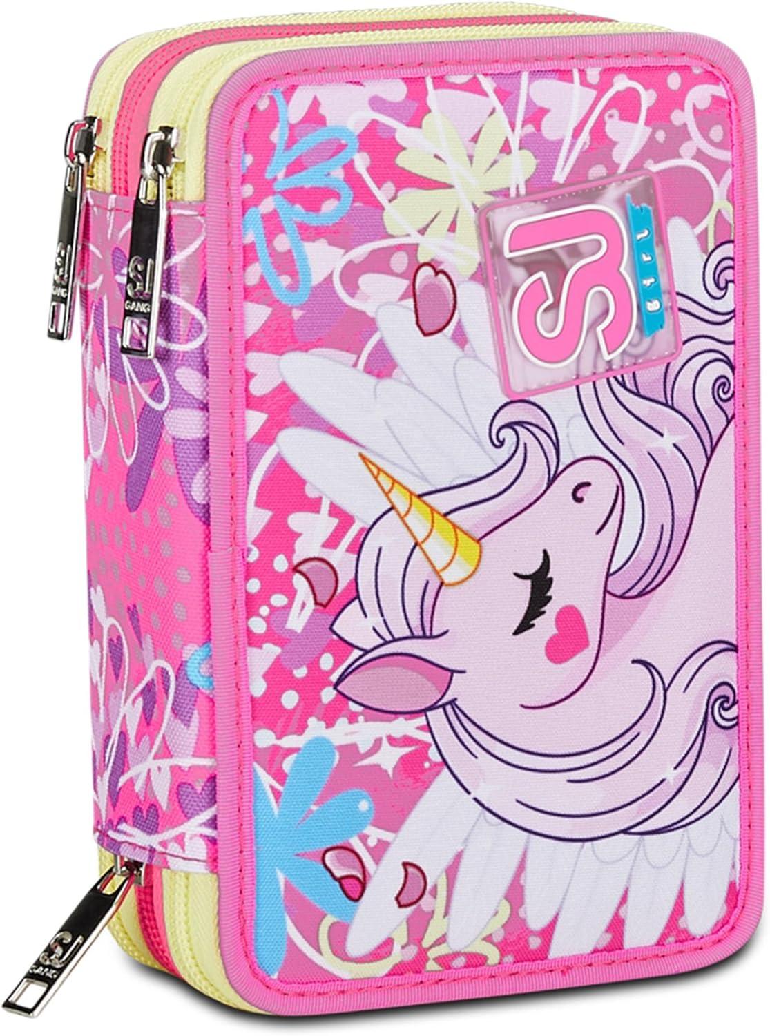 2323481svn30c202412-379_1.jpg ASTUCCIO 3 ZIP - SJ GANG UNICORN LED GIRL - immagine 1