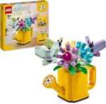 Innaffiatoio con fiori