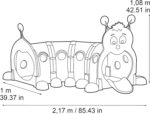 Feber Gus Tunnel Bruco Attività Multicolor - immagine 3
