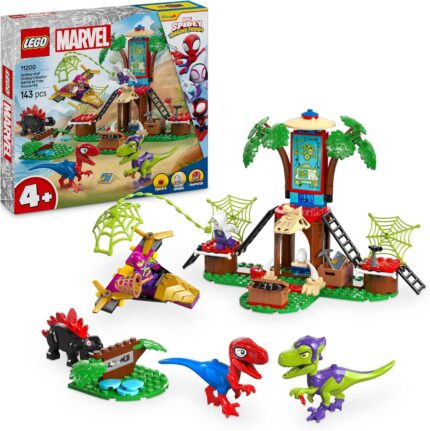 Battaglia con il raptor al quartier generale sull'albero di Spider-man e Gobby