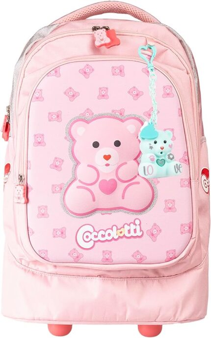 Colourbook - Zaino Scuola Trolley Coccolotti Rosa classico include Coccolotto Love&Tell