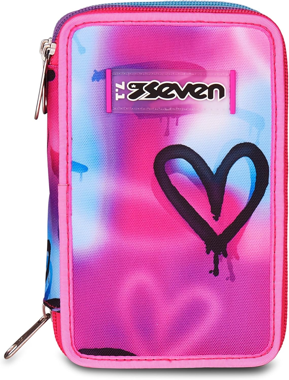3003691e93b0f06f2f756efa6e0344a01d0e541.jpg Seven ASTUCCIO 3 ZIP - SPRINT PAINT GIRL - immagine 1