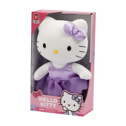 Peluche Hello Kitty Purple Satin 30cm