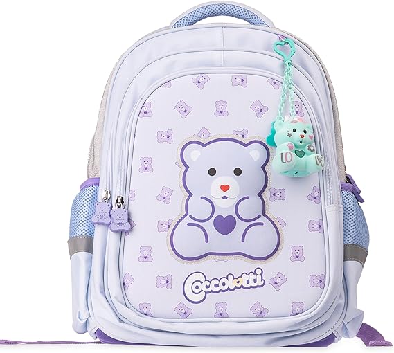 3008781f901e2c18aaf9b649238d8e4ff741828.jpg Colourbook - Zaino Scuola Coccolotti Lilla classico contiene Coccolotto Love&Tell - immagine 1