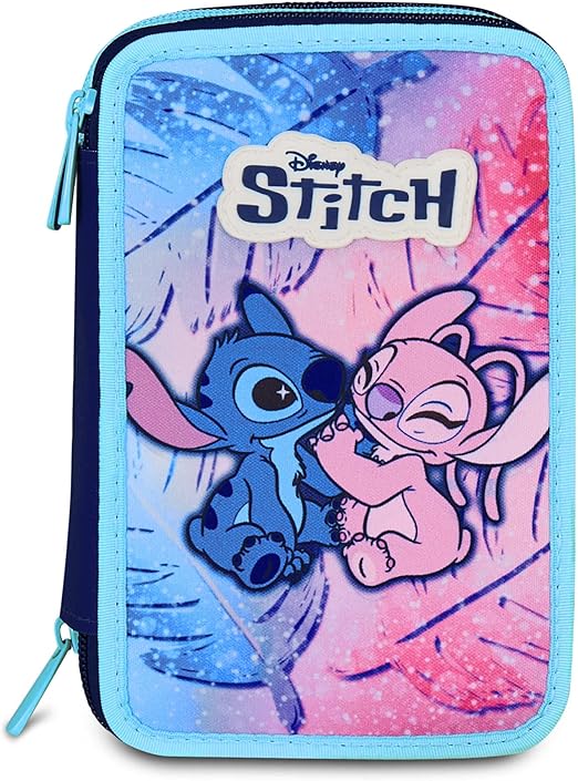 3013051a2d60d271103becf5399489d518e37ad.jpg Seven Astuccio 3 Zip Lilo & Stitch - immagine 1
