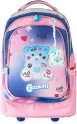 Colourbook - Zaino Scuola Trolley Coccolotti Love Azzurro include Coccolotto Love&Tell