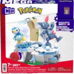 MEGA Pokémon Piplup E Sneasel Divertimento Sulla Neve