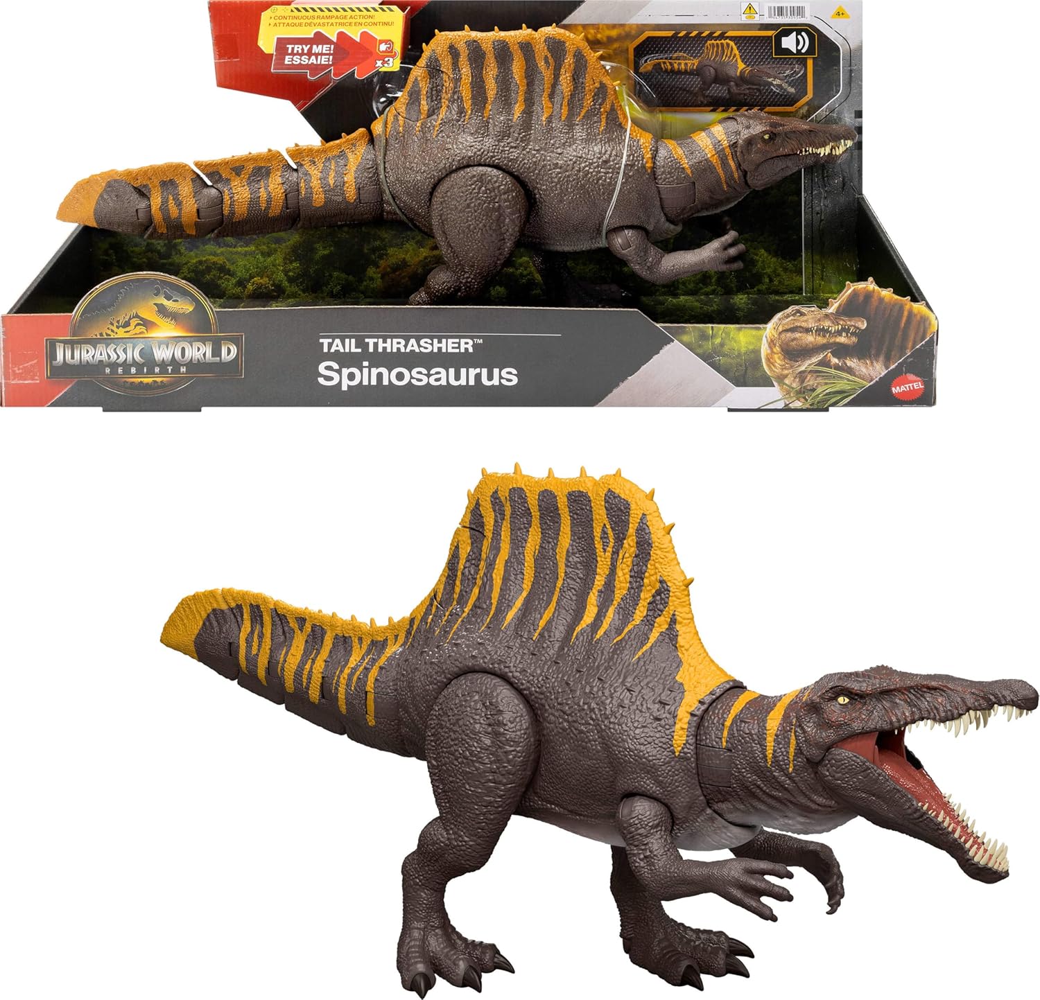 2938061d5f5ca98aca102d78ebbd66c53a8067a.jpg Jurassic World Rebirth Spinosauro Coda Letale - immagine 1