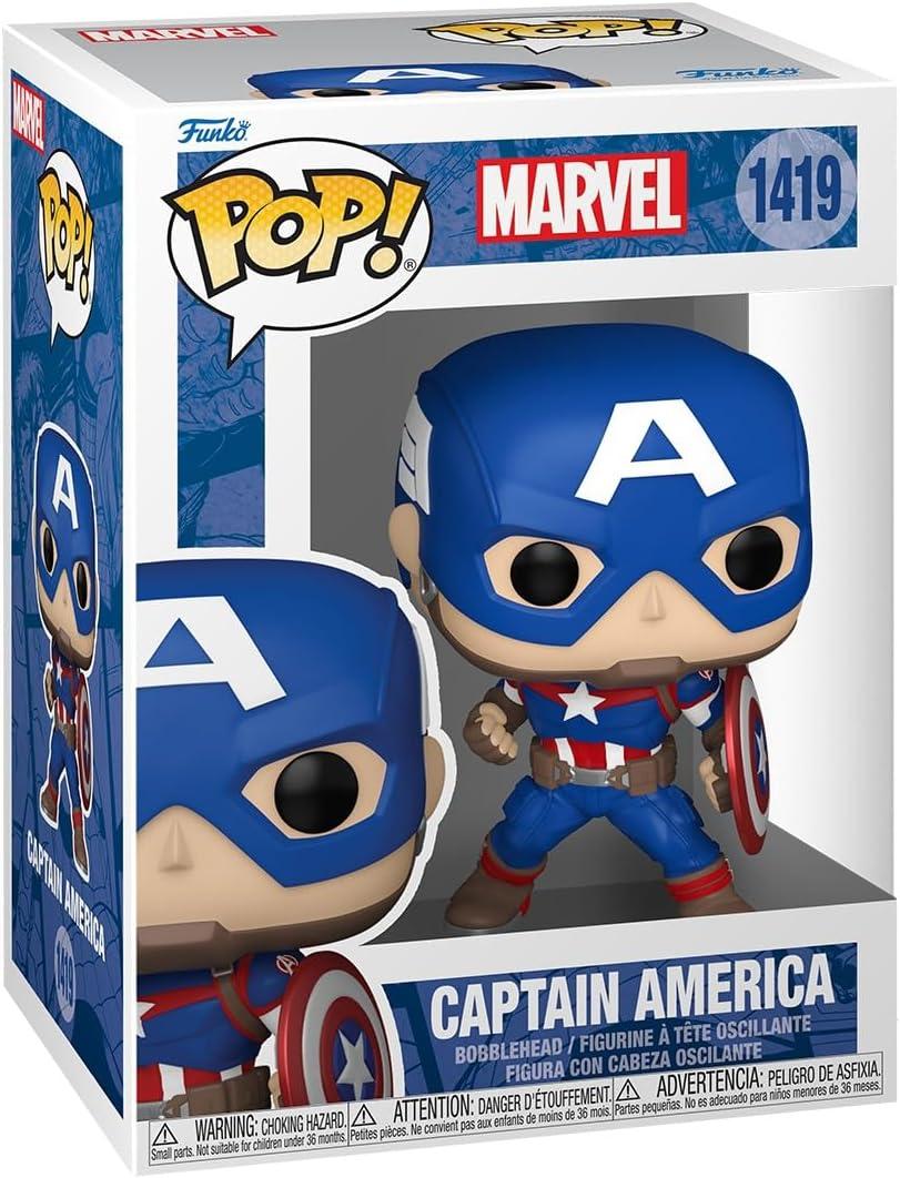 29407215c8b2846d4634f22376d360f0d72873a.jpg FUNKO POP! MARVEL CAPTAIN AMERICA - immagine 1