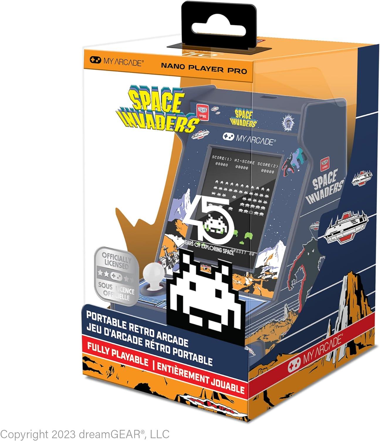 1642111afc73e3ca74e66417121d07cfa422b64.jpg MY ARCADE NANO PLAYER PRO 4.8" SPACE INVADERS PORTABLE RETRO ARCADE - immagine 1