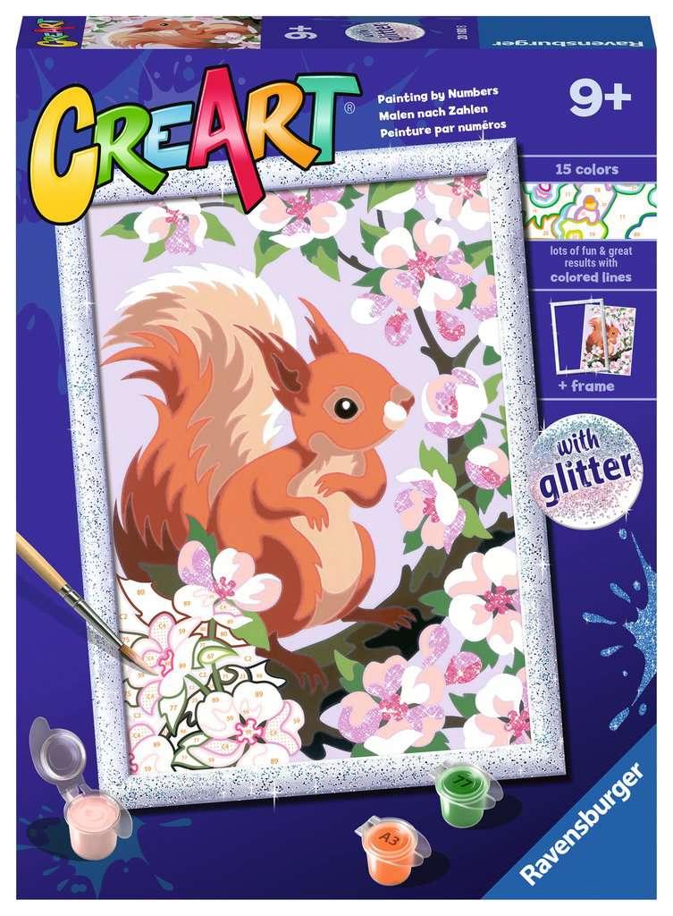 3192881d5bb4c835067a428d504e9c145c44a07.jpg CreArt Serie D Classic - Scoiattolo glitter - immagine 1
