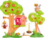 Lalaloopsy Mini Treehouse Playset - Casetta sull'Albero con 2 Mini Bambole, 2 Animali e 18 Accessori