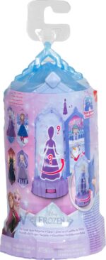 Disney Frozen Playset Castello Di Ghiaccio Con Sorpresa Rotante Con Bambola A Sorpresa