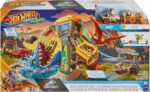Hot Wheels Racer Verse Jurassic World - Corsa del Velociraptor Blu