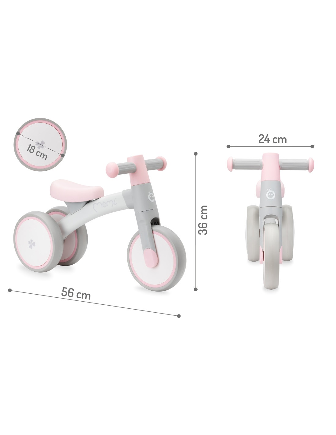4465471ce765787ad1d8ac28a2d08faa8a4e885.jpg MoMi TEDI bici da equilibrio/cavalcabile ROSA - immagine 1