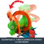 Hot Wheels City T-Rex Battaglia Infuocata - immagine 2