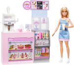 Barbie Caffetteria Playset Con Bambola Barista Bionda - immagine 3