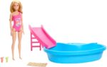 Barbie - Playset Piscina con bambola bionda - immagine 2