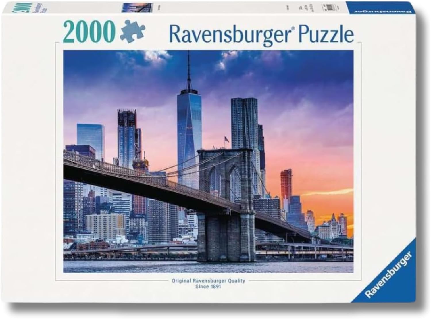 4565241395d08230cbd6e915ec5f70d30a62ecd.jpg PUZZLE 2000PZ. DA BROOKLYN A MANHATTAN - immagine 1
