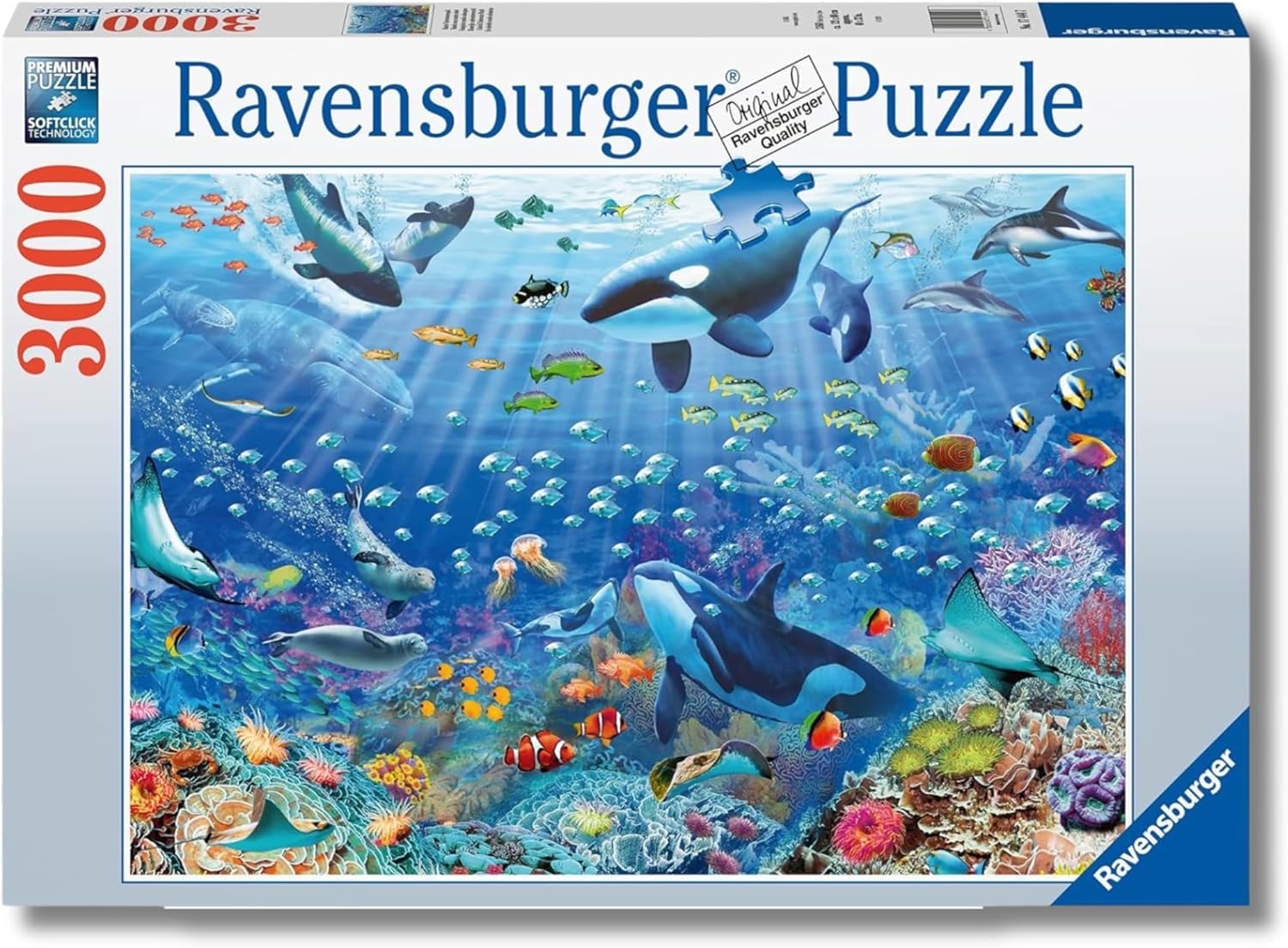 456536132065764c8fd95749a02c6d376b88863.jpg Variopinto mondo subacqueo puzzle 3000 pezzi - immagine 1