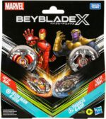Beyblade X Marvel Iron Man 4-80B vs. Thanos 4-60B Confezione Multipla
