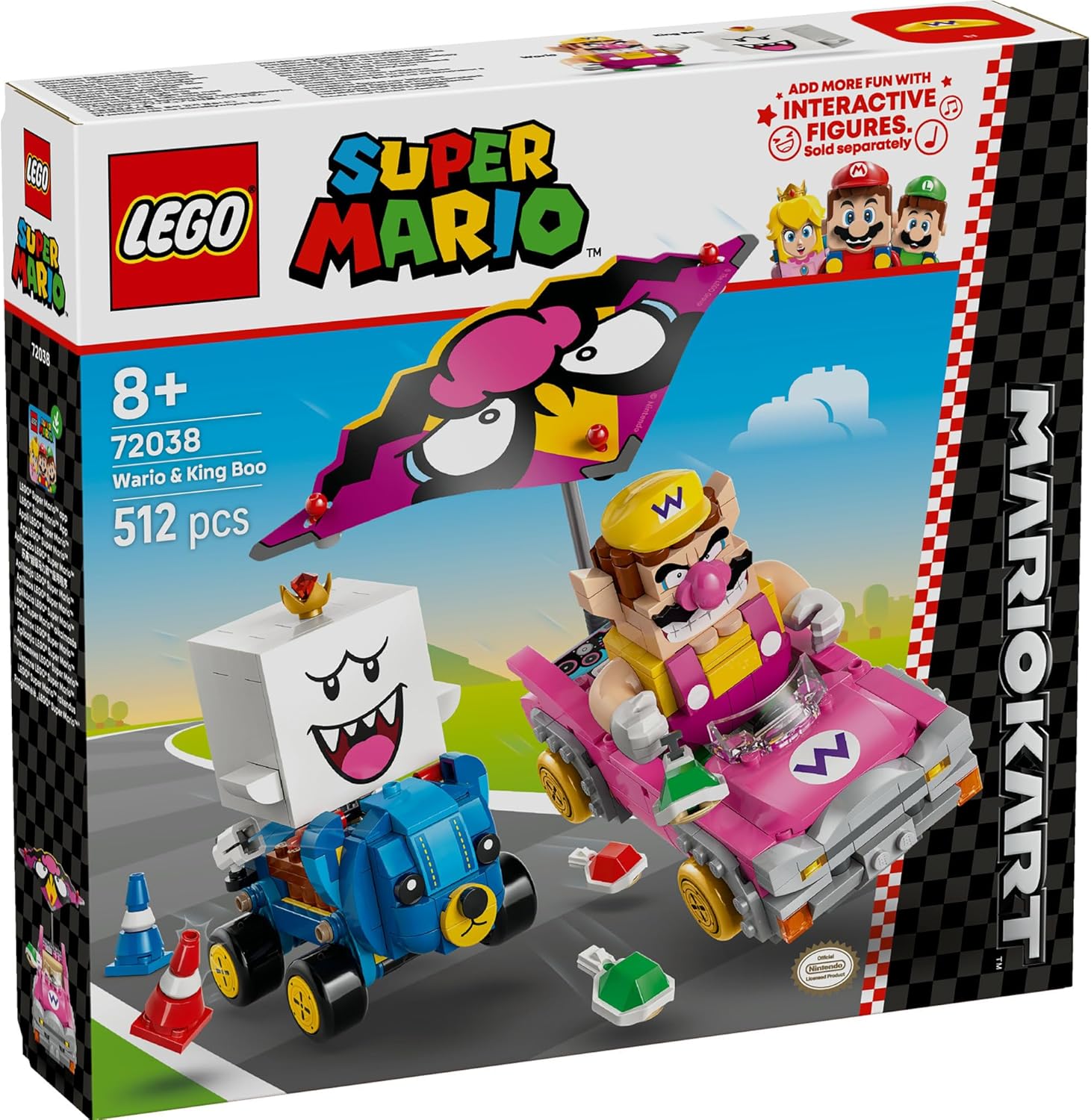 29656411a13f5910b013240893d04cdf19840ae.jpg Mario Kart - Wario e Re Boo - immagine 1