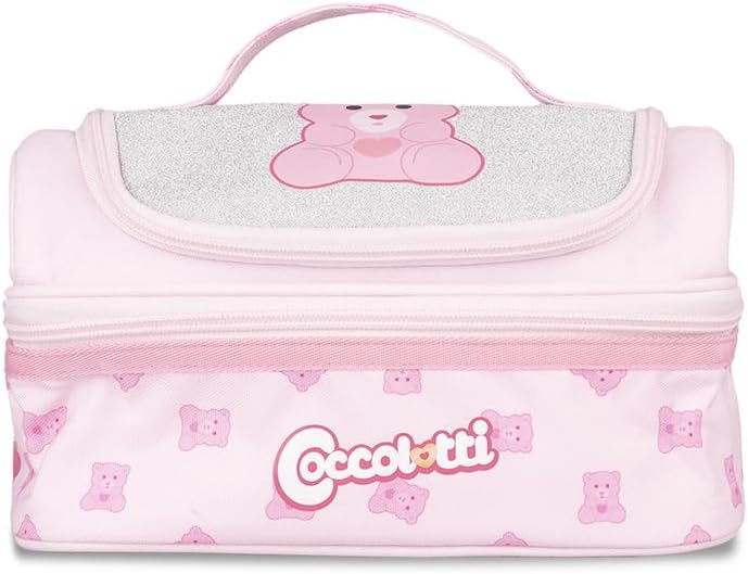 3026381872915671ced7a537f6388168b8b37d9.jpg Colourbook - Borsa Portapranzo Coccolotti Rosa classico Doppio Scomparto - immagine 1
