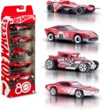 Hot Wheels Confezione Da 5 Macchinine Core Mattel Per L'80 Anniversario