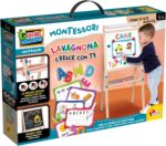 Montessori lavagnona legno cresce con te