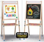 Montessori lavagnona legno cresce con te - immagine 2