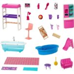 Barbie Casa delle Bambole Villa con 3 Bambole ed Accessori - immagine 3
