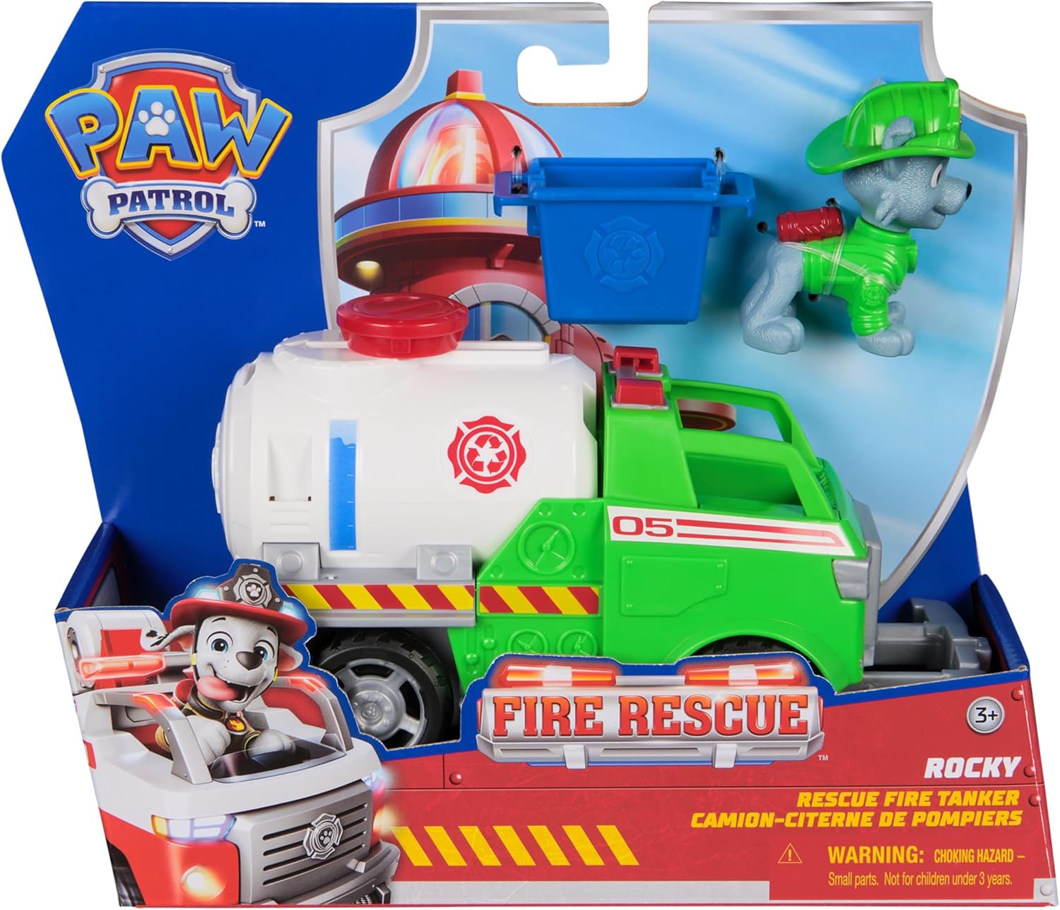 460475174a02e418acfbcf11b0fdd4a69913b99.jpg Paw Patrol Fire Rescue: Autocisterna Antincendio di Rocky - immagine 1