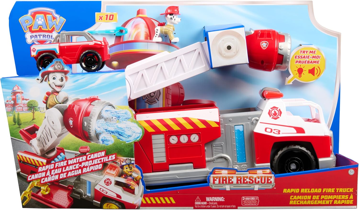 46048317ff00433e44f9cd9fa82b48763459e38.jpg Paw Patrol Fire Rescue: Camion dei Pompieri di Marshall - immagine 1