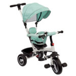 TRICICLO GIREVOLE VERDE FRONTE MAMMA