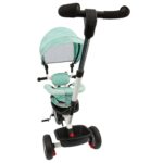 TRICICLO GIREVOLE VERDE FRONTE MAMMA - immagine 2