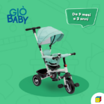 TRICICLO GIREVOLE VERDE FRONTE MAMMA - immagine 4