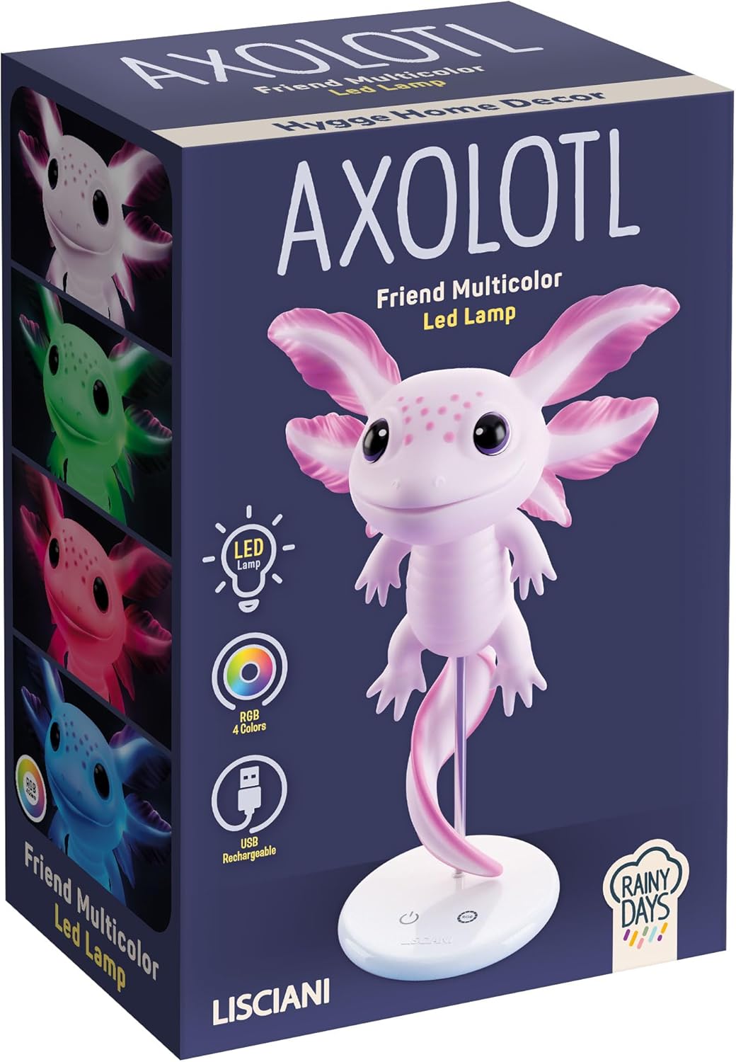 30479713cd1d4851d11e048337b25a7bca58540.jpg Rainy Days Axolotol friend Multicolor Lampada Led - immagine 1