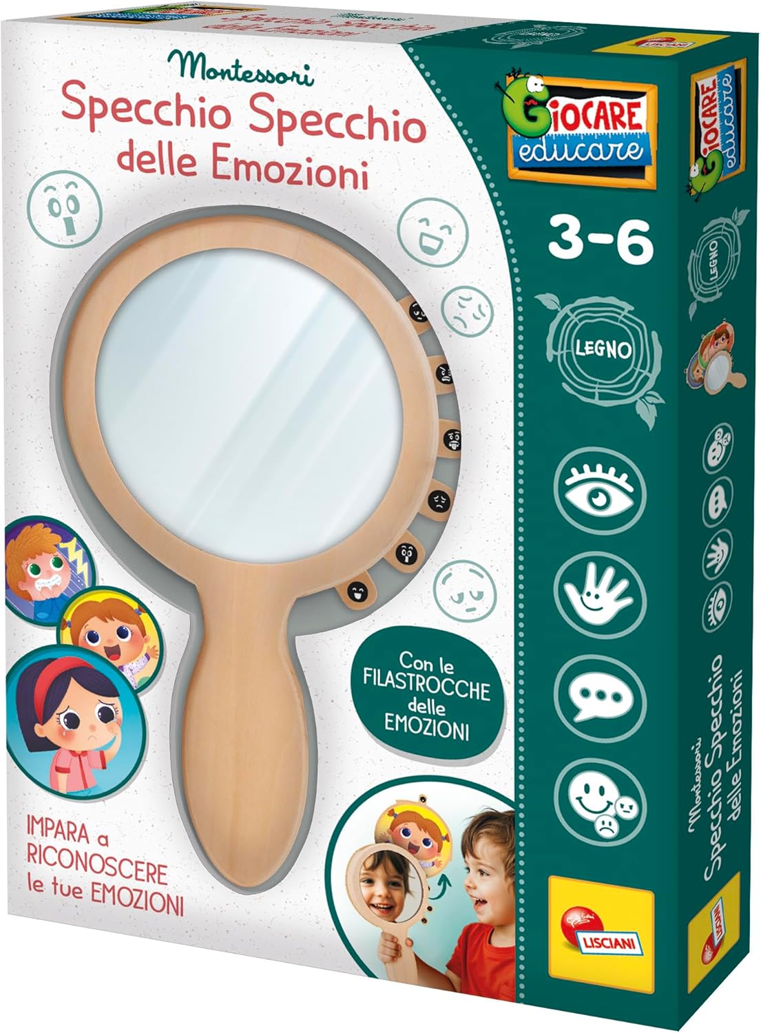4571241dbeff17212b3f7c46f6a3d3093210123.jpg Montessori Specchio Specchio delle Emozioni - immagine 1