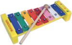 Xilofono con 8 note metalliche colorate - immagine 2