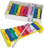 Xilofono con 8 note metalliche colorate - immagine 3
