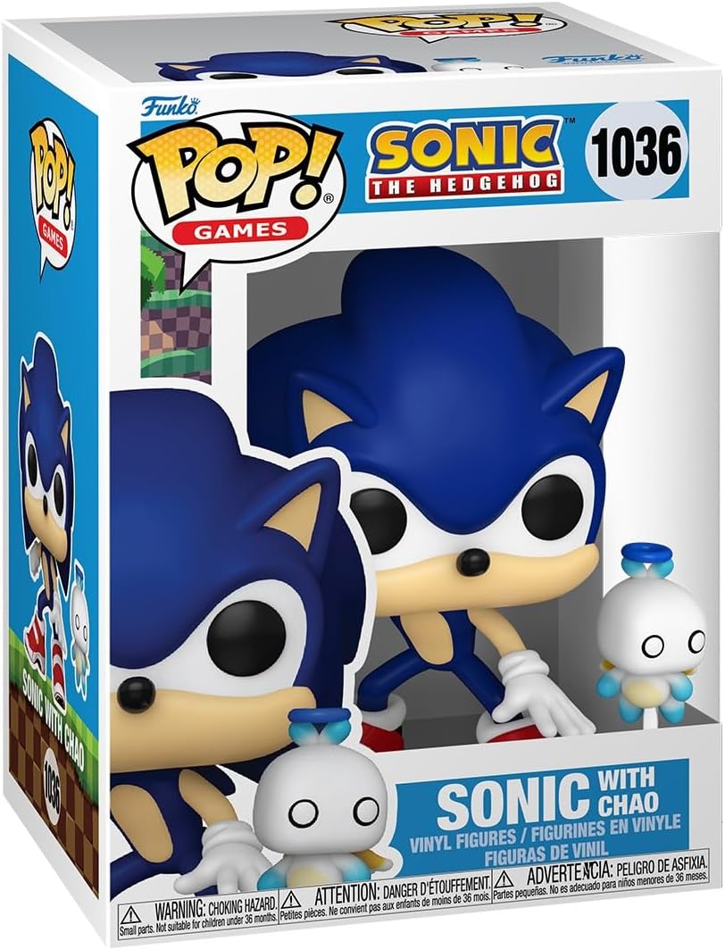 4674751173cebbf95cba7d62b4dc41c1b5487c7.jpg FUNKO POP! Games Sonic con Chao 1036 - immagine 1