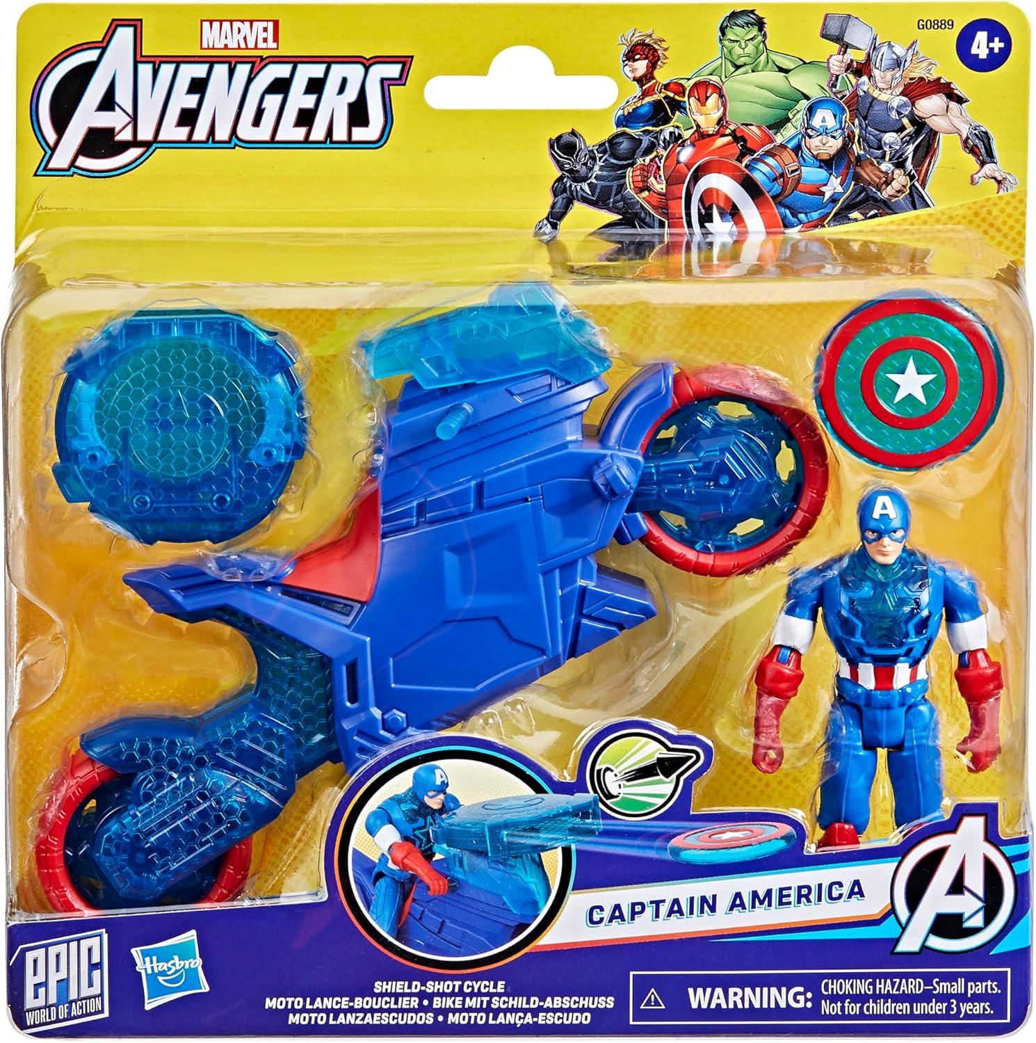 2070121mbg08895l00_1.jpg MARVEL AVENGERS CAPTAIN AMERICA MOTO LANCIA SCUDO - immagine 1