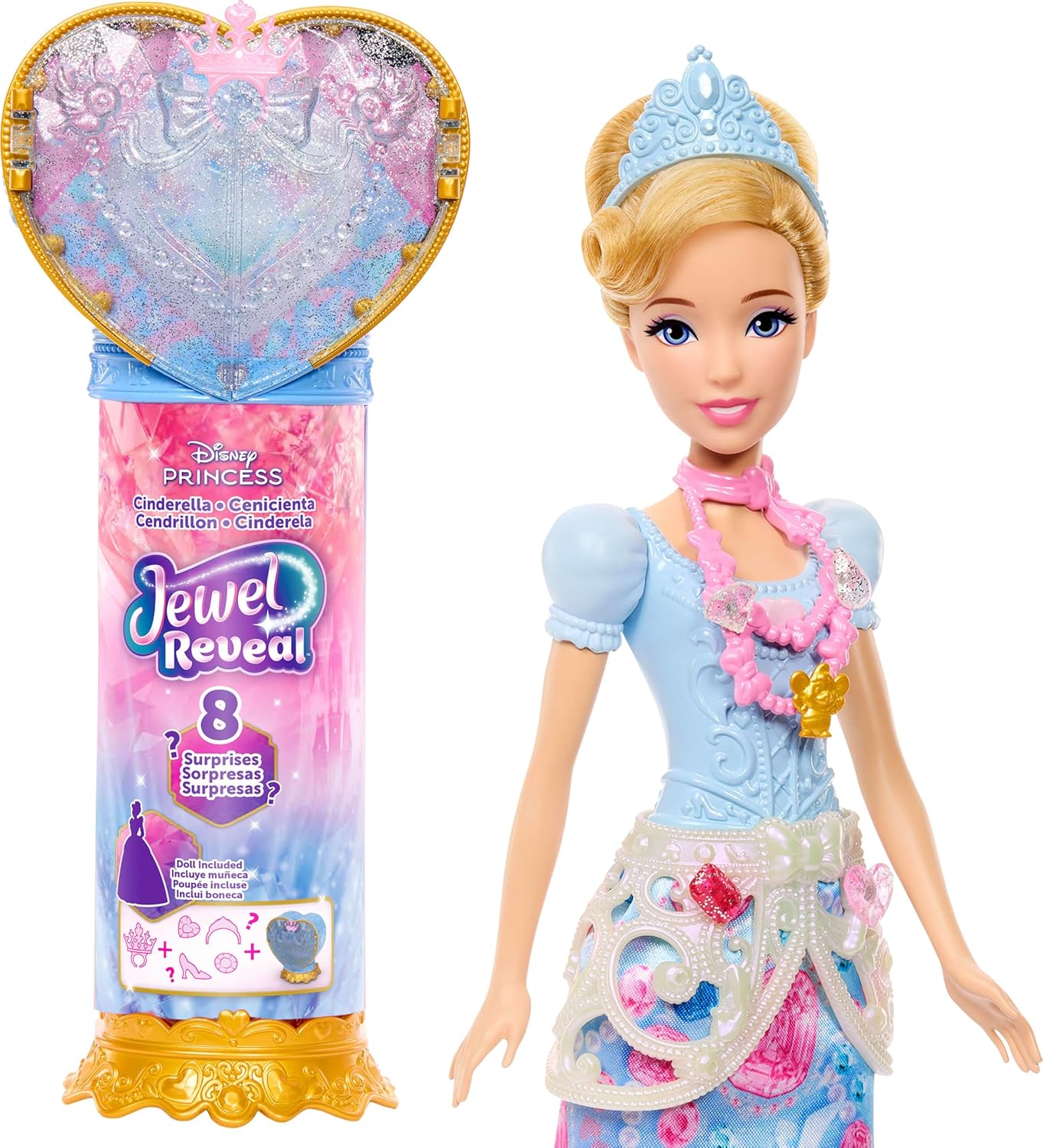 452309146ee8e643aef4c14210039d00b926fca.jpg Disney Princess Jewel Reveal Cenerentola - immagine 1