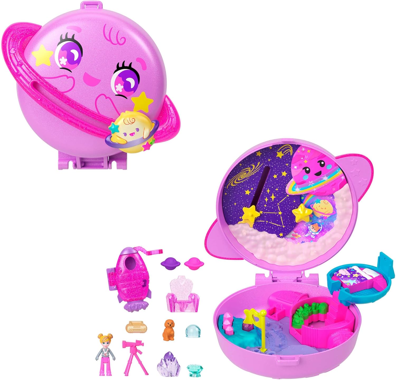 45231315242dc7f2c797f03d758765a5137b12e.jpg Polly Pocket Cofanetto Pianeta - immagine 1