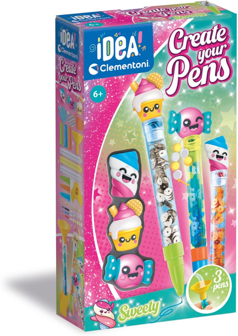 4583711f869812482212a7f778995f7e1f8f1f7.jpg Clementoni Idea - Crea la tua penna Sweety - immagine 1