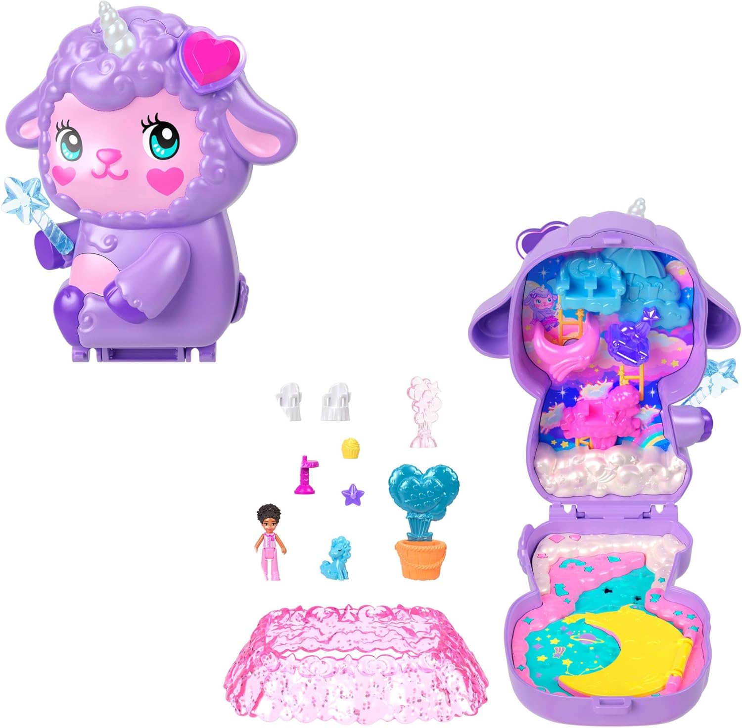 462174159e740e3e167778579f1195e9f970086.jpg Polly Pocket Cofanetto Sogni d'Oro - immagine 1